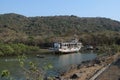 Abandoned tourist boat on Elefanta Island near Mumbai