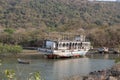 Abandoned tourist boat on Elefanta Island near Mumbai