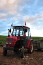 Abandoned tractor