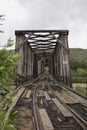 Abandoned Train Bridge Far Away Vertical