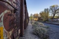 Abandoned Train Cars Royalty Free Stock Photo