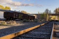 Abandoned Train Cars Royalty Free Stock Photo