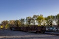 Abandoned Train Cars Royalty Free Stock Photo