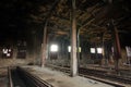 Abandoned train depot left to decay