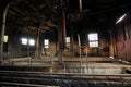 Abandoned train depot left to decay