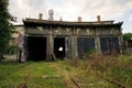 Abandoned train depot left to decay