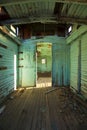 Abandoned Train Interior Royalty Free Stock Photo