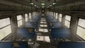 Abandoned Train Interior Royalty Free Stock Photo