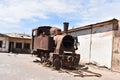 Abandoned train in Humberstone, abandoned city in Chile Royalty Free Stock Photo