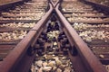 Abandoned train rails