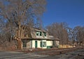 Abandoned Train Station in Gateway, Oregon HDR Royalty Free Stock Photo