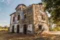 Abandoned train station in lumbreras Royalty Free Stock Photo