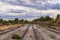 Abandoned train track Royalty Free Stock Photo