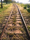 Abandoned train tracks in Paso de los Libres, Argentina