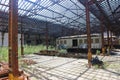 Abandoned Trains in old Rail Yard