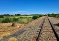 Abandoned traintracks Royalty Free Stock Photo