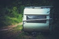 Abandoned Travel Trailer Royalty Free Stock Photo