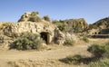 Abandoned troglodyte cave dwellings, Guadix Royalty Free Stock Photo