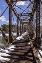 Abandoned Truss Railroad Bridge - New York Royalty Free Stock Photo