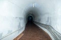 Abandoned tunnel in the secret factory Royalty Free Stock Photo