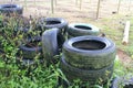 Abandoned tyre traps rain water, ground for mosquito breeding leading to dengue, malaria infected fever