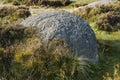 An unfinished millstone on Surprise View, Derbyshire