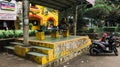 Abandoned and vandalized Bus stop in Jakarta, Indonesia.