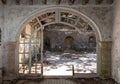 Abandoned Villa De Vechi the so-called Villa Mussolini. Courtyard. Rhodes Greece