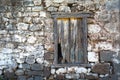 Abandoned village house window Royalty Free Stock Photo