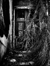 Abandoned village after a big earthquake