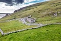 Abandoned village at An Port between Ardara and Glencolumbkille in County Donegal - Ireland. Royalty Free Stock Photo