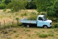 Abandoned Vintage Blue Truck