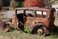 Abandoned Vintage Car in Ghost Town