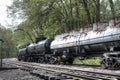 Abandoned vintage cargo train