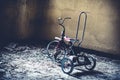 abandoned vintage tricycle
