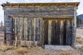 Abandoned weathered barn, close-up view rustic wall Royalty Free Stock Photo