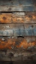 Abandoned wood surface, juxtaposed with gritty concrete wall texture in artistic harmony Royalty Free Stock Photo