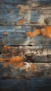 Abandoned wood surface, juxtaposed with gritty concrete wall texture in artistic harmony Royalty Free Stock Photo