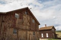 Abandoned wooden buildings in Old West ghost town Bodie, California Royalty Free Stock Photo