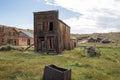 Abandoned wooden buildings in Old West ghost town Bodie, California Royalty Free Stock Photo