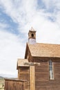 Abandoned wooden church in Old West ghost town Bodie, California Royalty Free Stock Photo