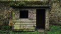 Abandoned wooden cottage in Becherel (Brittany, France)