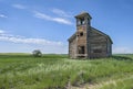 Abandoned Cottonwood Church near Havre, Montana
