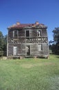 Abandoned wooden farm house