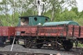 Abandoned wooden locomotive at Tanfield Railway Royalty Free Stock Photo