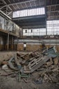 Abandoned workshop of the aircraft factory. Moscow
