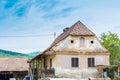 Abandoned worn house in a village