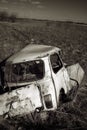 Abandoned wrecked vehicle