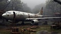 Abandoned Yard: Indonesian Art Inspired Broken Airplane Concept Art