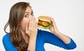 Abandoning fast food for a healthy lifestyle is the right choice Royalty Free Stock Photo